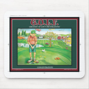 G.O.L.F. GREATEST OF LIFE'S FRUSTRATIONS MOUSE MAT