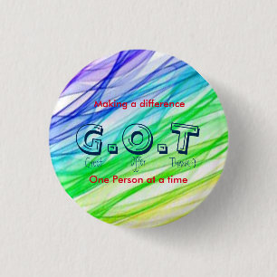 "G.O.T" customer service? 3 Cm Round Badge