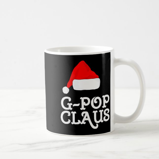 G-p Claus Christmas Santa's Hat Pajama Family Xmas Coffee Mug (Right)