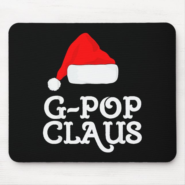 G-p Claus Christmas Santa's Hat Pajama Family Xmas Mouse Mat (Front)