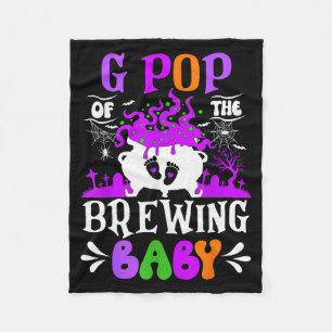 G P Of The Brewing Baby Grandpa To Be Halloween  Fleece Blanket