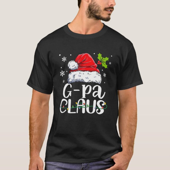 G-Pa Claus Christmas Pajama Family Matching Xmas T-Shirt (Front)