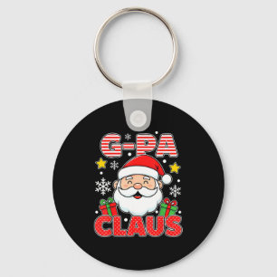 G-pa Claus Shirt Group Matching Family Christmas Key Ring