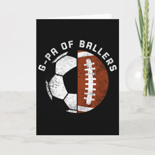 G-pa Of Byllers Funny Soccer Footbyll G-pa Card