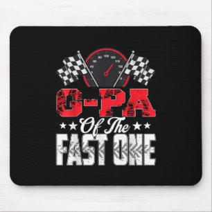 G-pa Of The Fast One Birthday 1st Race Car Family Mouse Mat