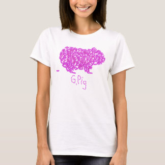 G. Pig w/Single Poopie Pink T-Shirt