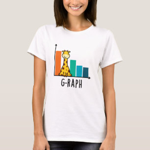 G-raph Funny Giraffe Graph Pun  T-Shirt
