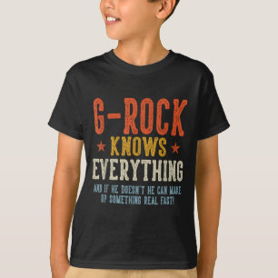 G-rock knows everything father's day retro vintage T-Shirt