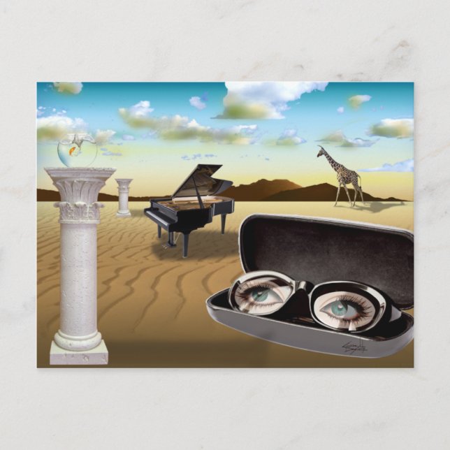 G Sharp - Surrealism by Cheryl Daniels Postcard (Front)