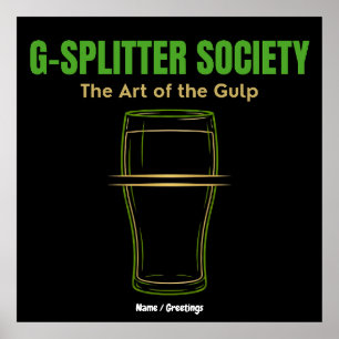 G-Splitter Society The Art of the Gulp PintCulture Poster