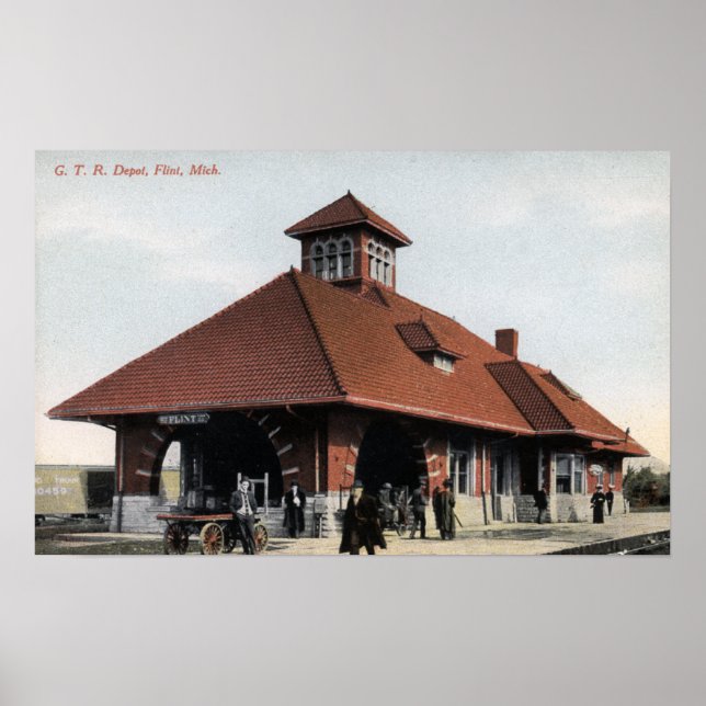 G T & R Railroad Depot Poster (Front)