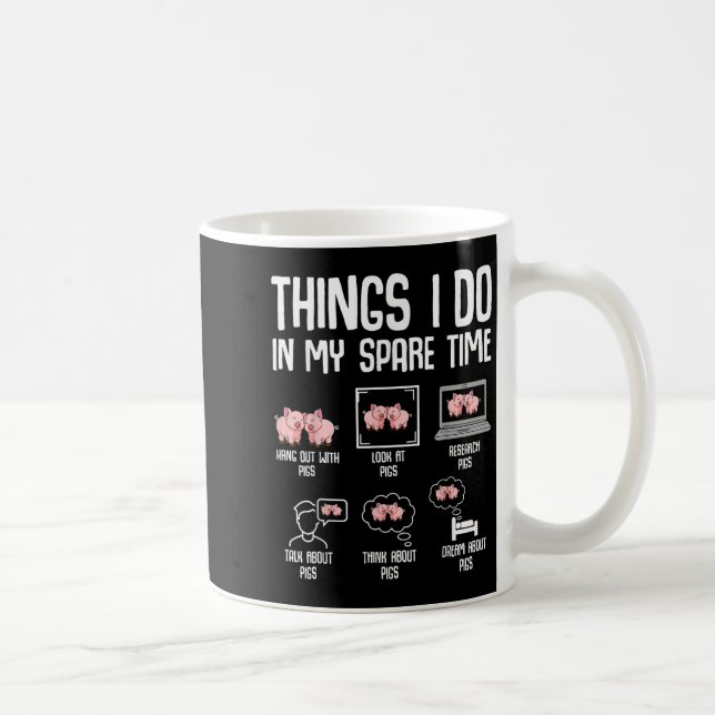 G Things I Do In My Spare Time Women Kids  Coffee Mug (Right)