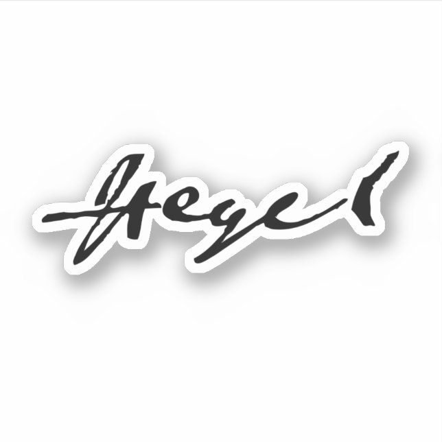 G. W. F. Hegel signature (Front)
