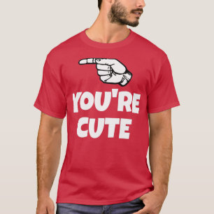 G Youx27re Cute text with ASL black and white desi T-Shirt