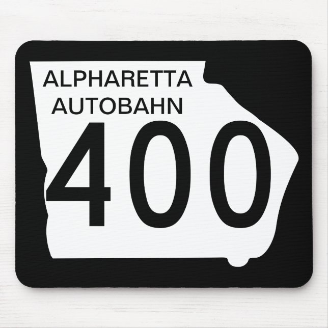 GA 400 "Alpharetta Autobahn" Mouse Mat (Front)