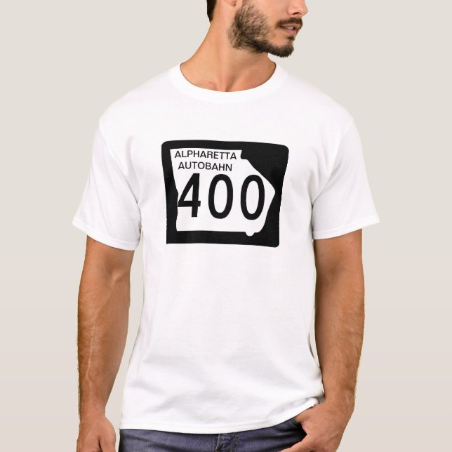 GA 400 "Alpharetta Autobahn" T-Shirt (Front)