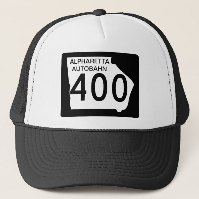 GA 400 "Alpharetta Autobahn" Trucker Hat (Front)