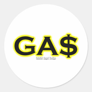 GA$ CLASSIC ROUND STICKER