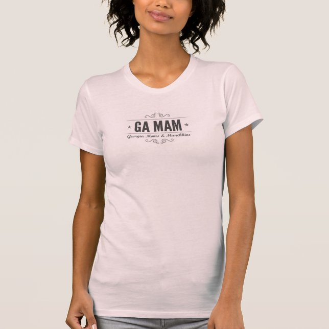 GA Moms and Munchkins Hethered Tee (Front)