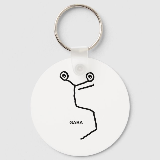 GABA Neurotransmitter Key Ring (Front)