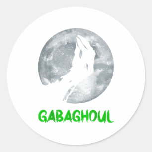 Gabaghoul Funny Hand Moon Bigfoot Santa Christmas Classic Round Sticker
