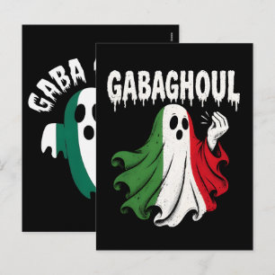 Gabaghoul Funny Italian Halloween Ghoul T-Shirt Holiday Postcard
