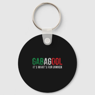 Gabagool Cacola Meat Lover New Jersey Italian Gift Key Ring