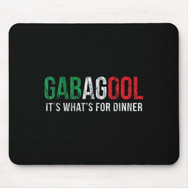 Gabagool Cacola Meat Lover New Jersey Italian Gift Mouse Mat (Front)