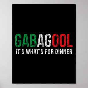Gabagool Cacola Meat Lover New Jersey Italian Gift Poster