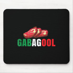 Gabagool Cacola Meat New Jersey Italian Pride Gift Mouse Mat