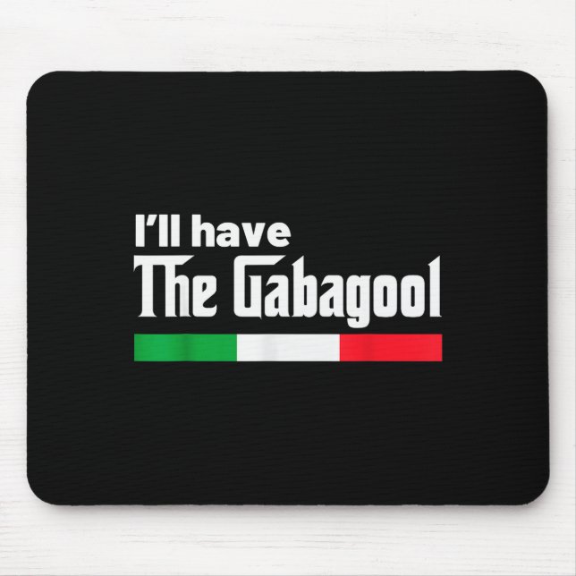 Gabagool Italy For Italians Cacola Nj New Jersey  Mouse Mat (Front)