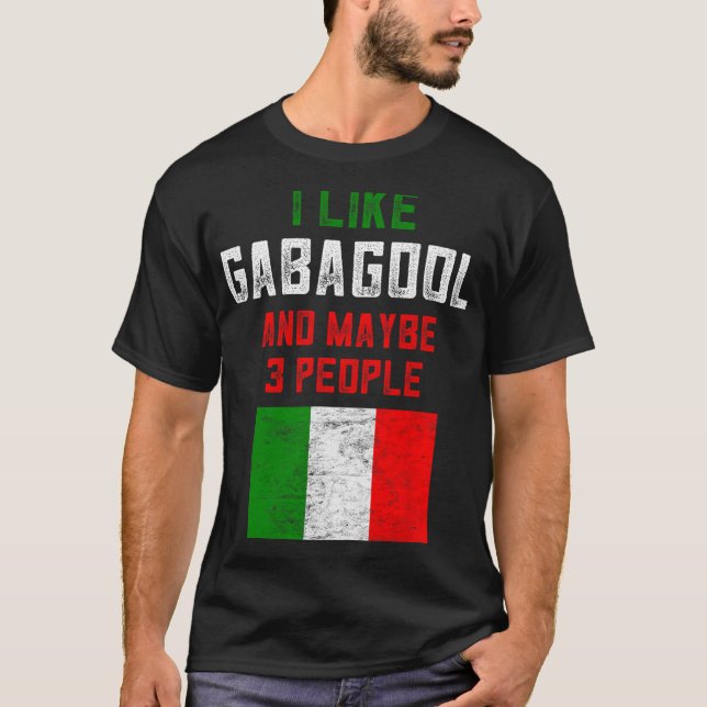 Gabagool Shirt Men New Jersey Meat Lover Italian C (Front)