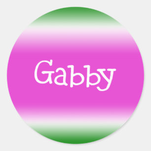 Gabby Classic Round Sticker