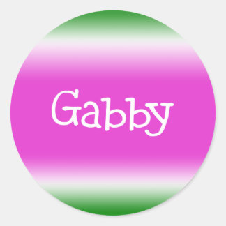 Gabby Classic Round Sticker
