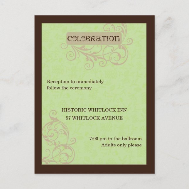 Gabby Reception Postcard (Front)