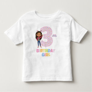 Gabby's Dollhouse 3rd Birthday Girl Toddler T-Shirt