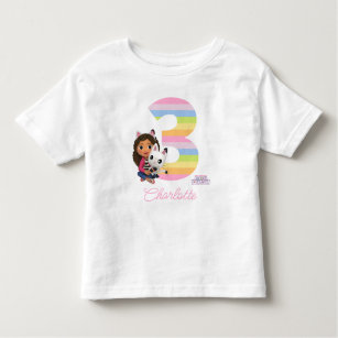 Gabby's Dollhouse 3rd Birthday Toddler T-Shirt