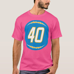 Gabe Nabers Number 40 Jersey Los Angeles Chargers T-Shirt