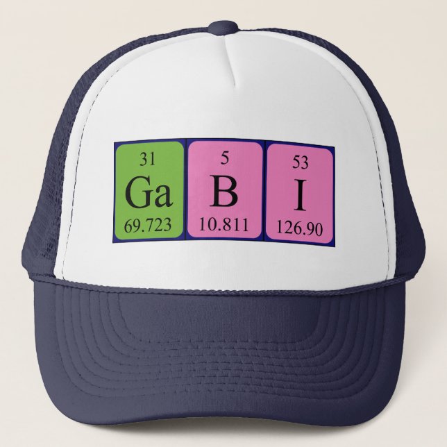 Gabi periodic table name hat (Front)