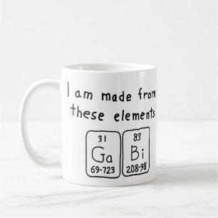 Gabi periodic table name mug