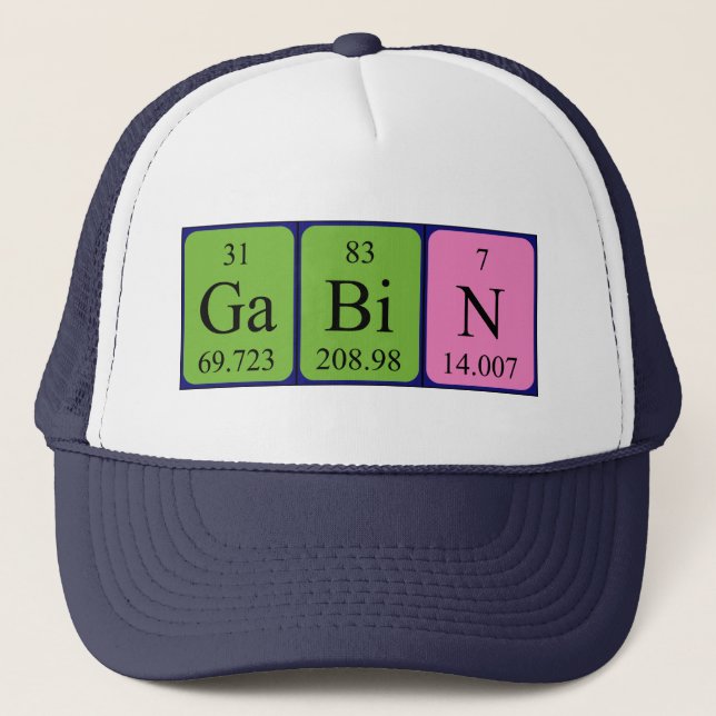 Gabin periodic table name hat (Front)