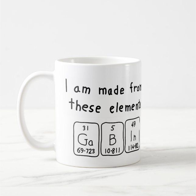 Gabin periodic table name mug (Left)
