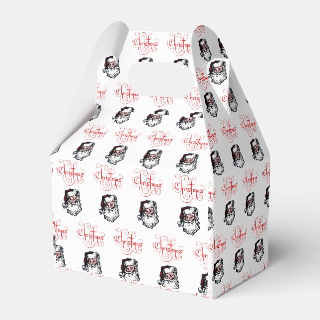 Gable Favour Box Christmas (Front Side)