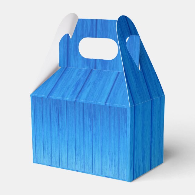Gable Favour Box Stripe Blue  (Front Side)