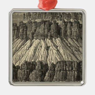 Gable with pinnacles metal tree decoration