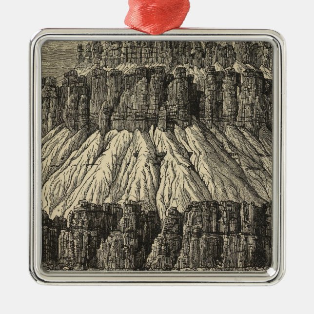 Gable with pinnacles metal tree decoration (Front)