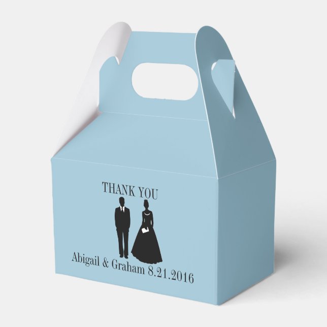 Gabled Wedding Favour Box (Front Side)