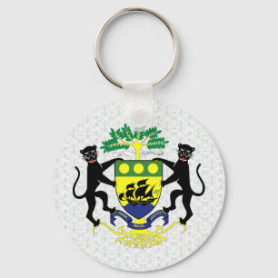 Gabon Coat of Arms detail Key Ring