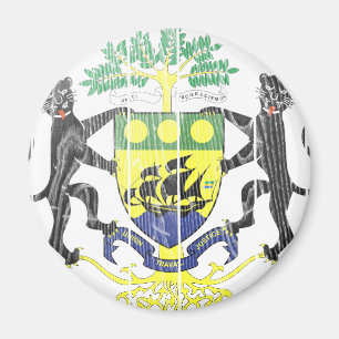 Gabon Coat Of Arms Magnet