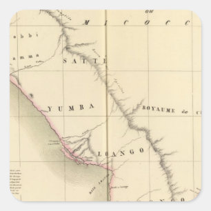 Gabon, Congo 38 Square Sticker